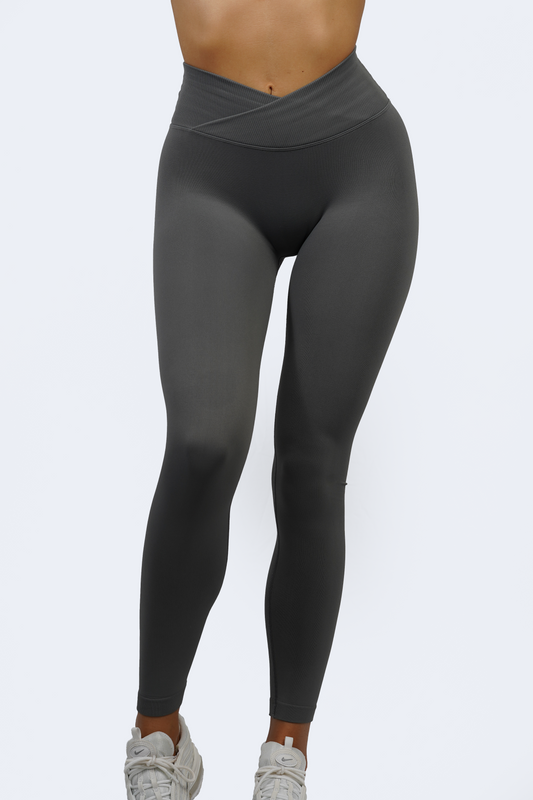 CORE V-WAIST LEGGINGS - STORM GREY