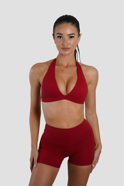 KAYLA CROP - DARK RED