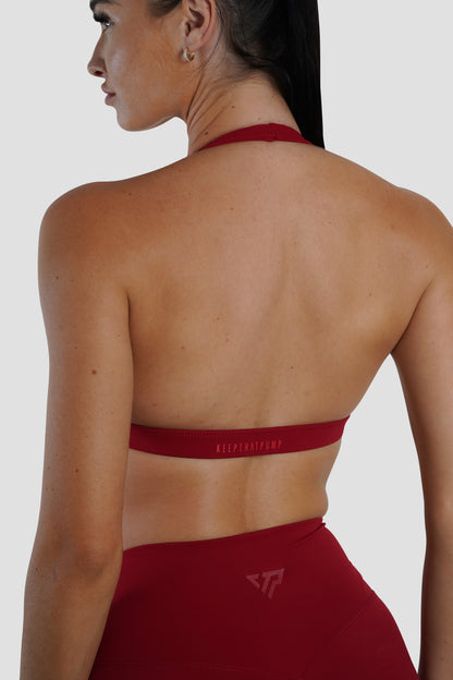 KAYLA CROP - DARK RED