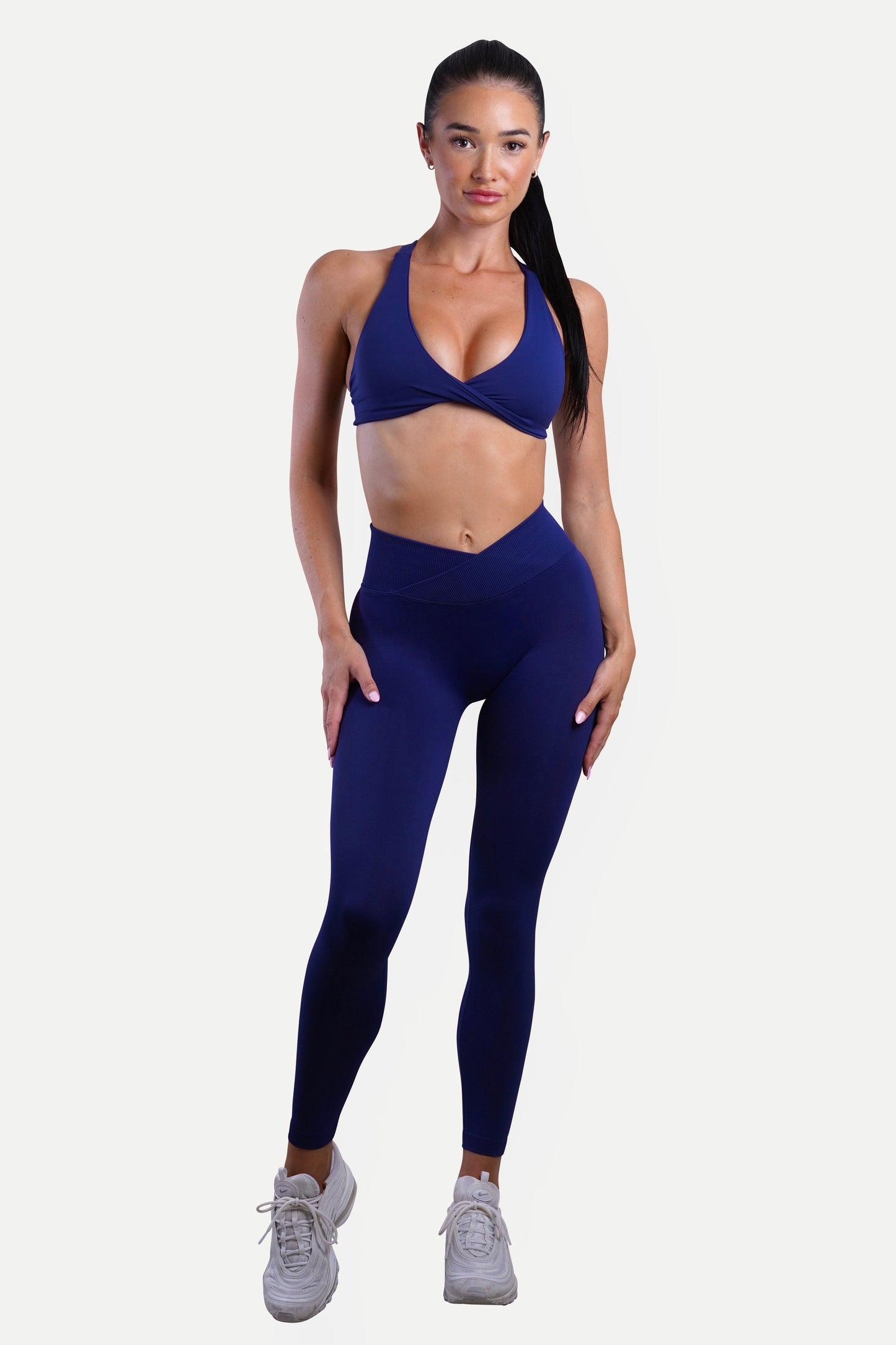 CORE V-WAIST LEGGINGS - NAVY