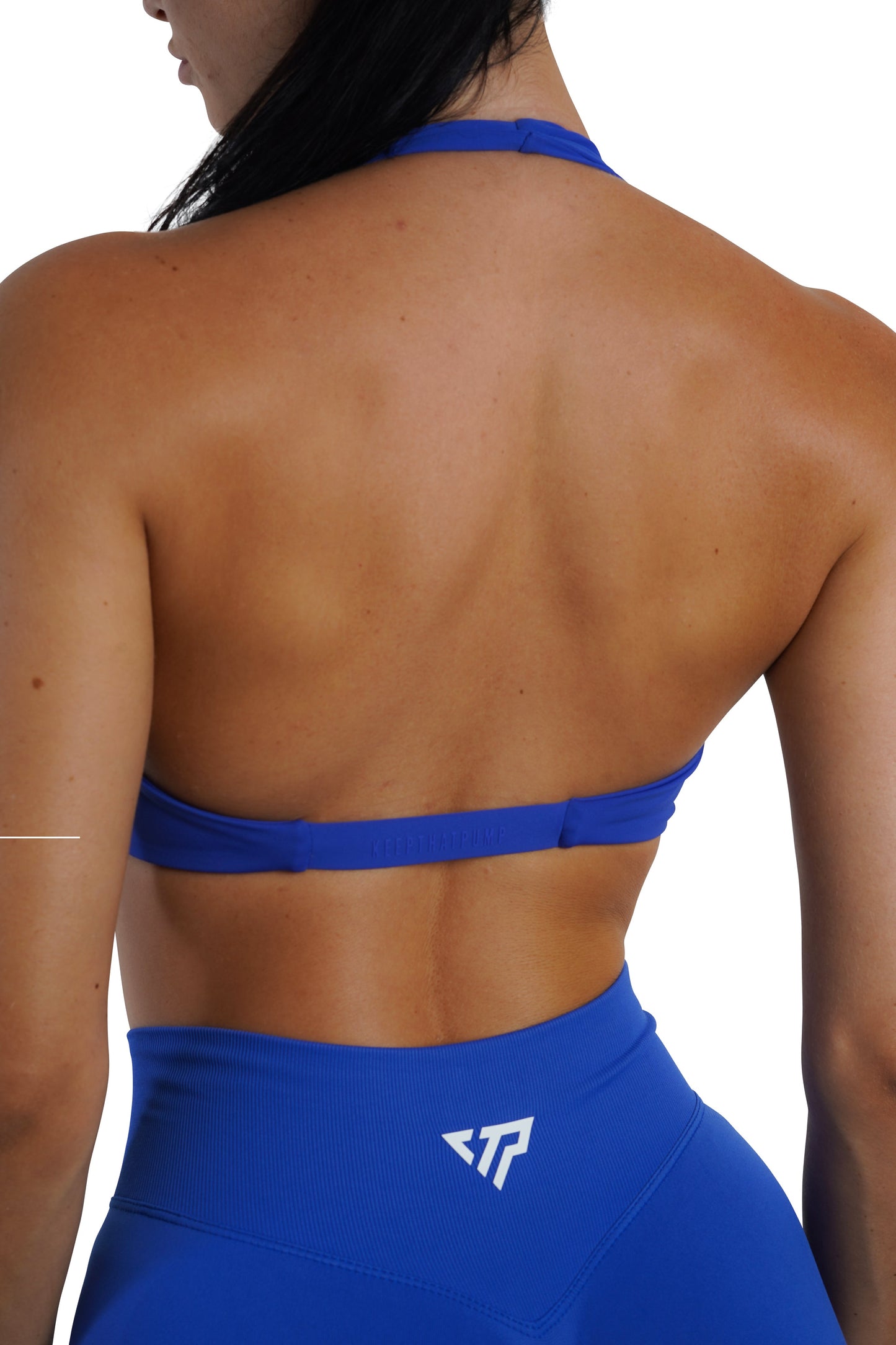 Twist Halter Bra - Cobalt Blue