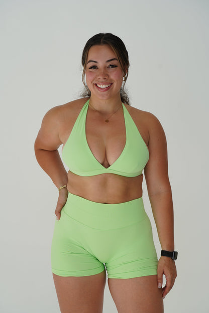 KAYLA CROP - LIME GREEN