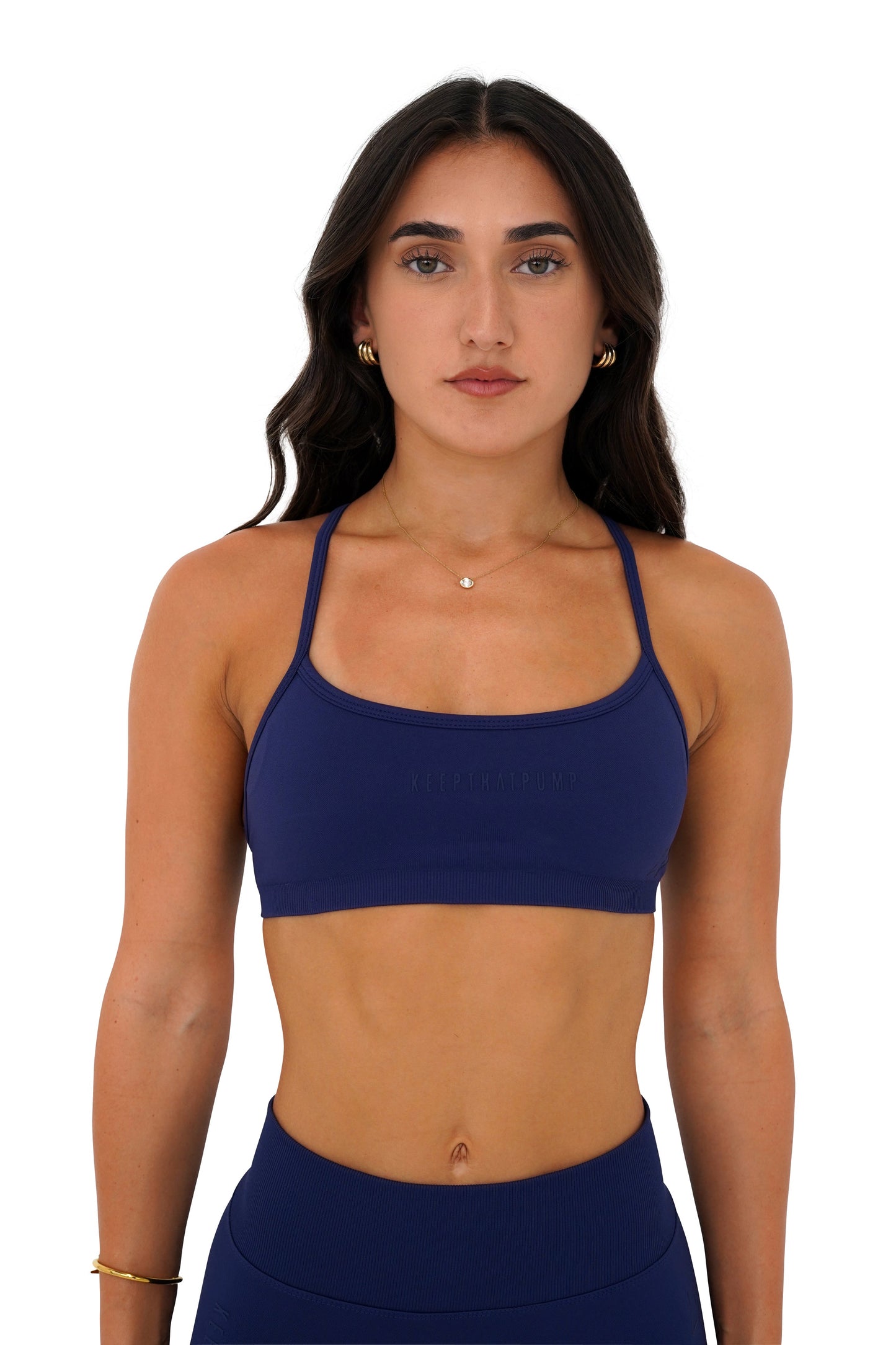 LJ CROP - NAVY