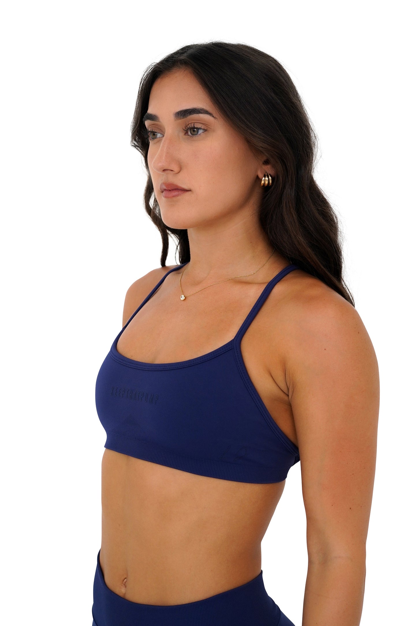 LJ CROP - NAVY