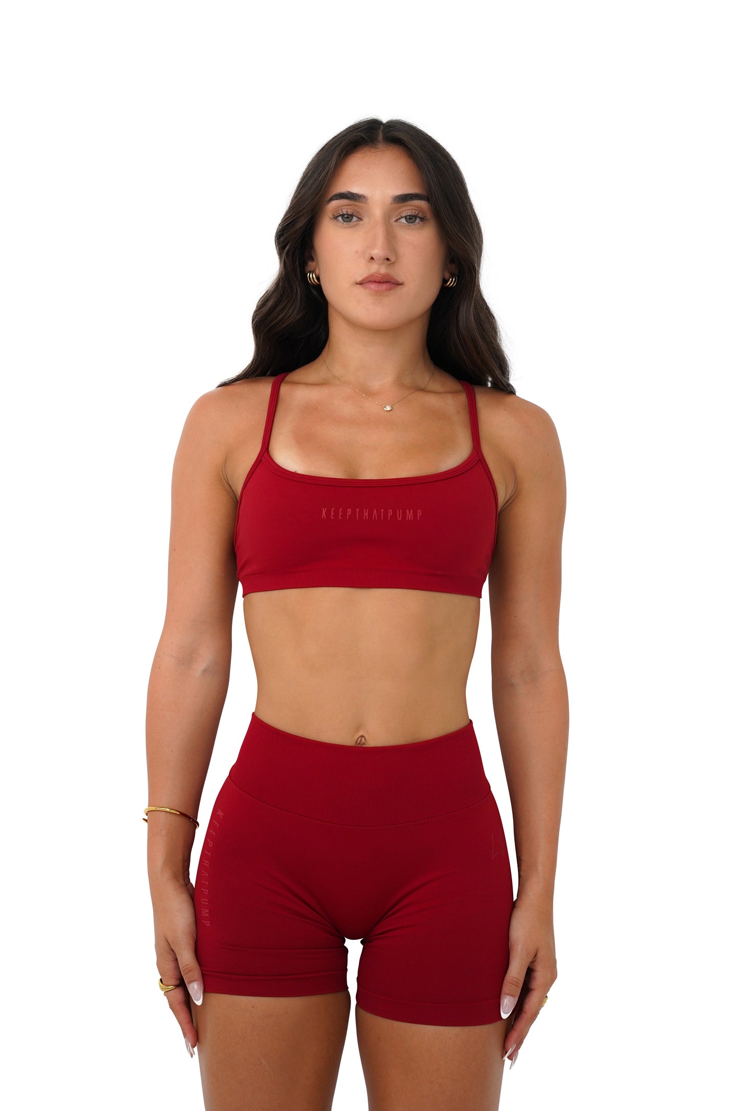 LJ CROP - DARK RED