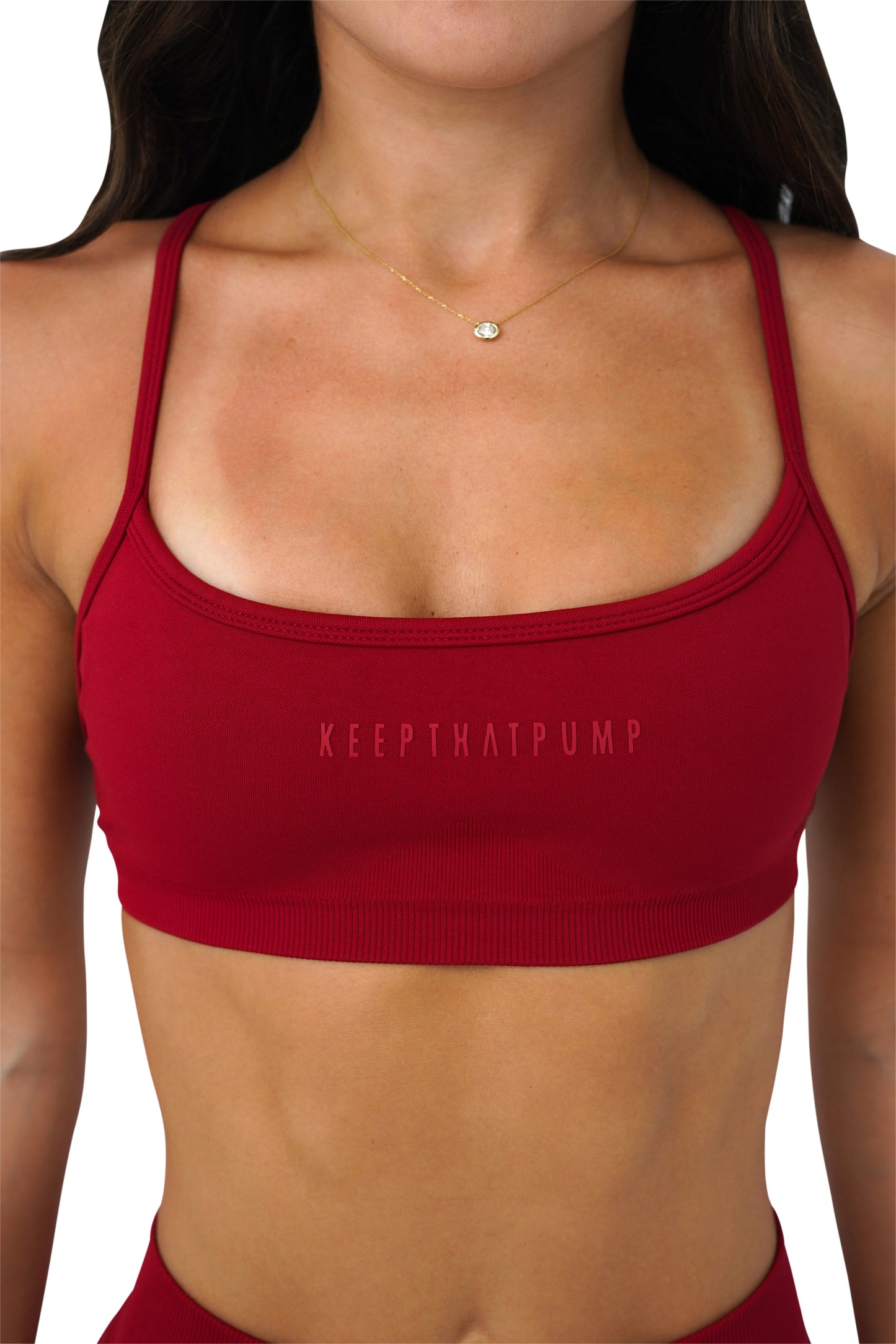 LJ CROP - DARK RED