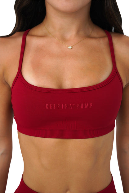 LJ CROP - DARK RED