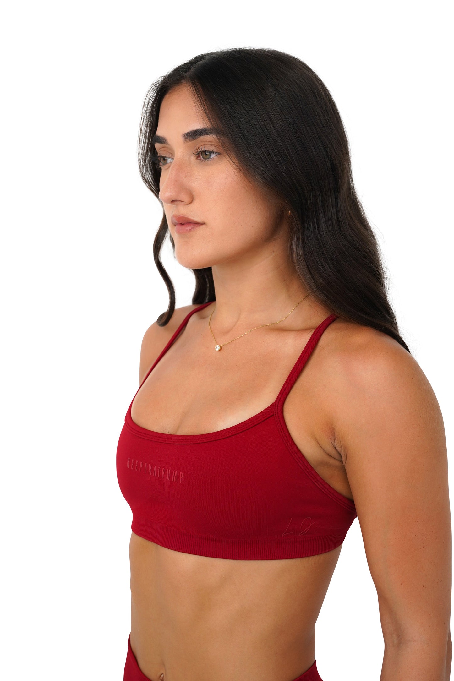 LJ CROP - DARK RED