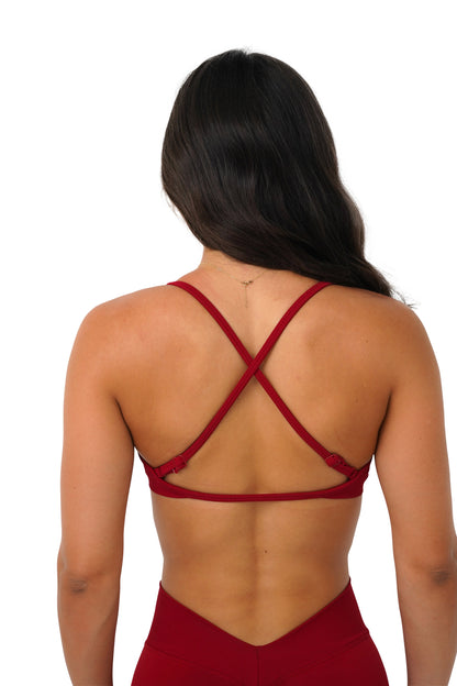 LJ CROP - DARK RED