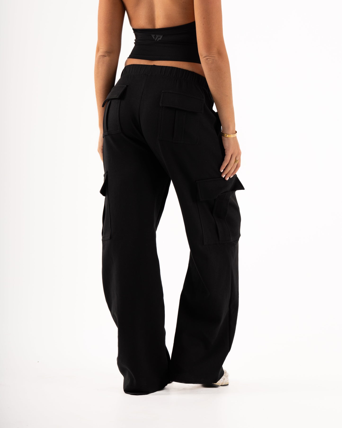KTP WOMEN'S CARGO JOGGERS - BLACK